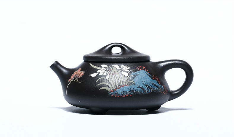石瓢手工紫砂壺，精致典雅紫砂壺